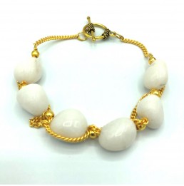 Bracelet d'agate blanche